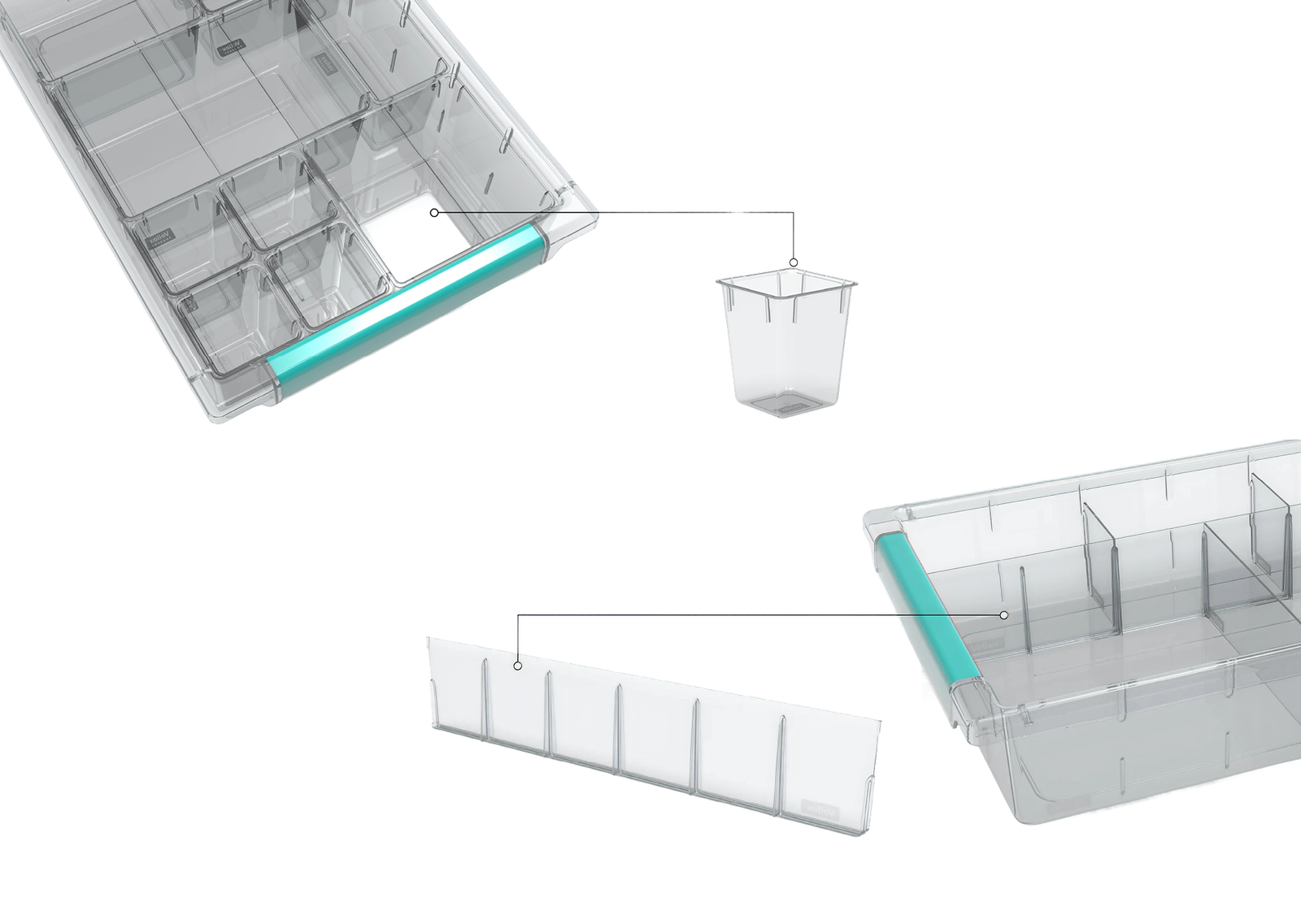 Vellex drawer inserts and dividers