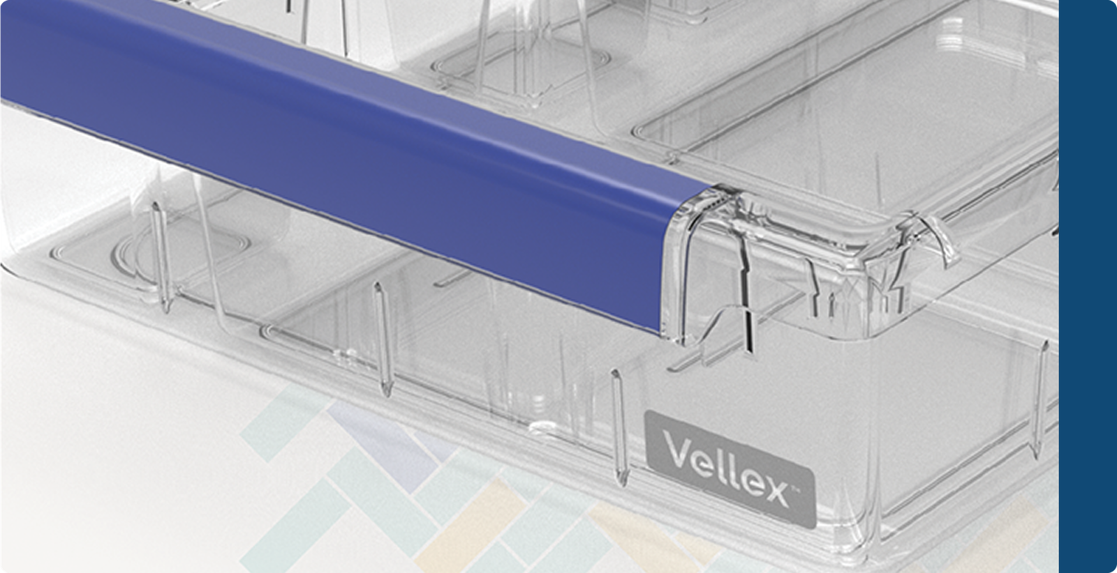 Close-up of Vellex drawer and runner