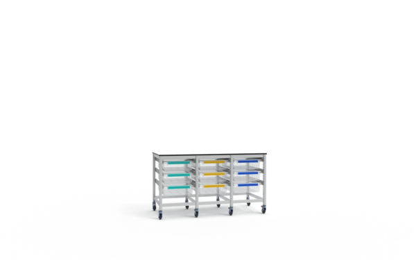 Trolley 3 Bay Under-Bench